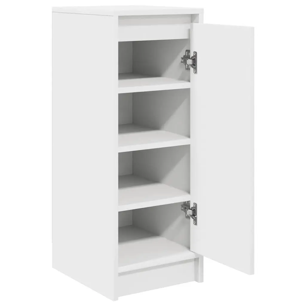 Shoe Cabinet Storage Organiser for Home White Engineered Wood 29.5 x 34 x 76 cm