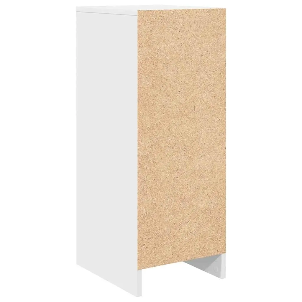 Shoe Cabinet Storage Organiser for Home White Engineered Wood 29.5 x 34 x 76 cm
