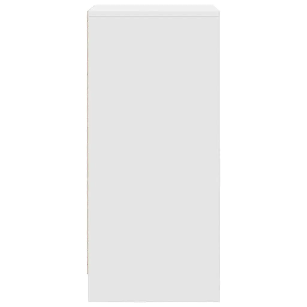 Shoe Cabinet Storage Organiser for Home White Engineered Wood 29.5 x 34 x 76 cm