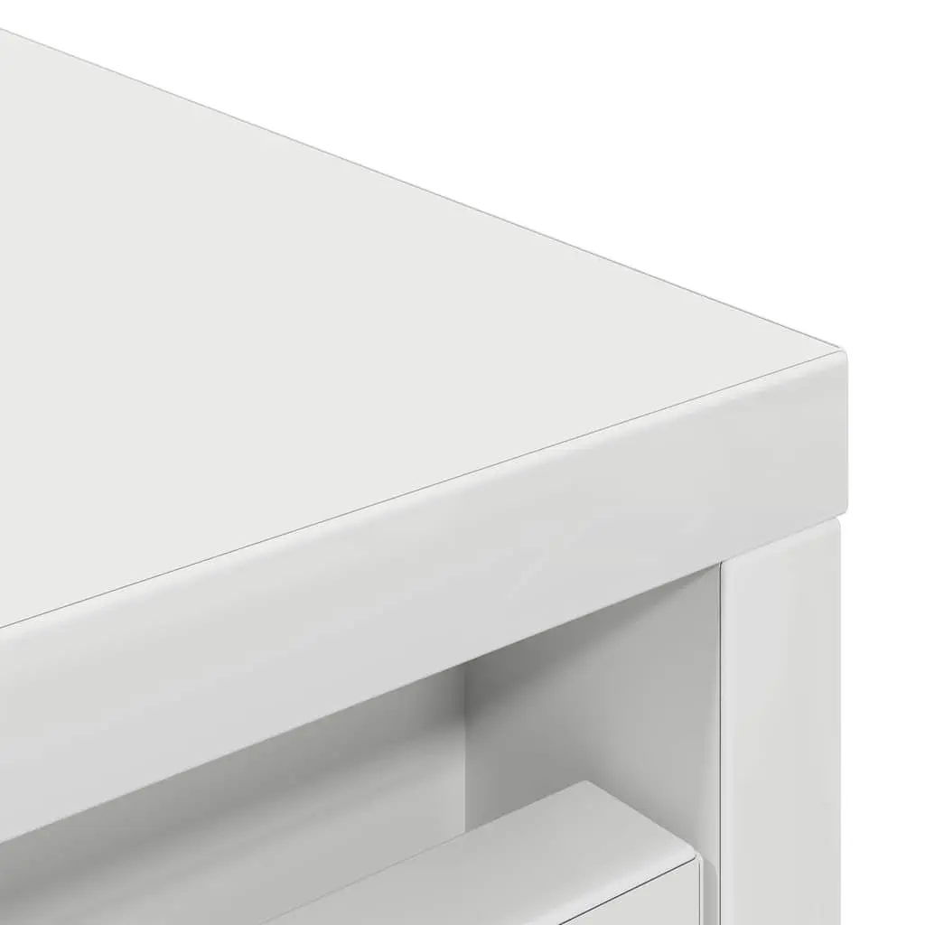 Shoe Cabinet White Storage Organiser Engineered Wood 57x34x76cm