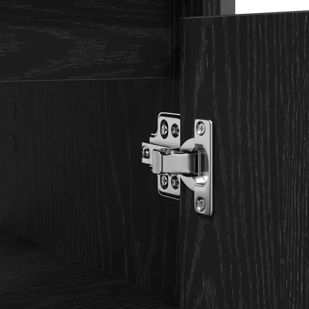 Bathroom Vanity Cabinet Black 60cm for Bathroom Storage Sink Unit