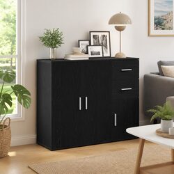 Specifications of the Black Oak Sideboard - 91x29.5x75 cm