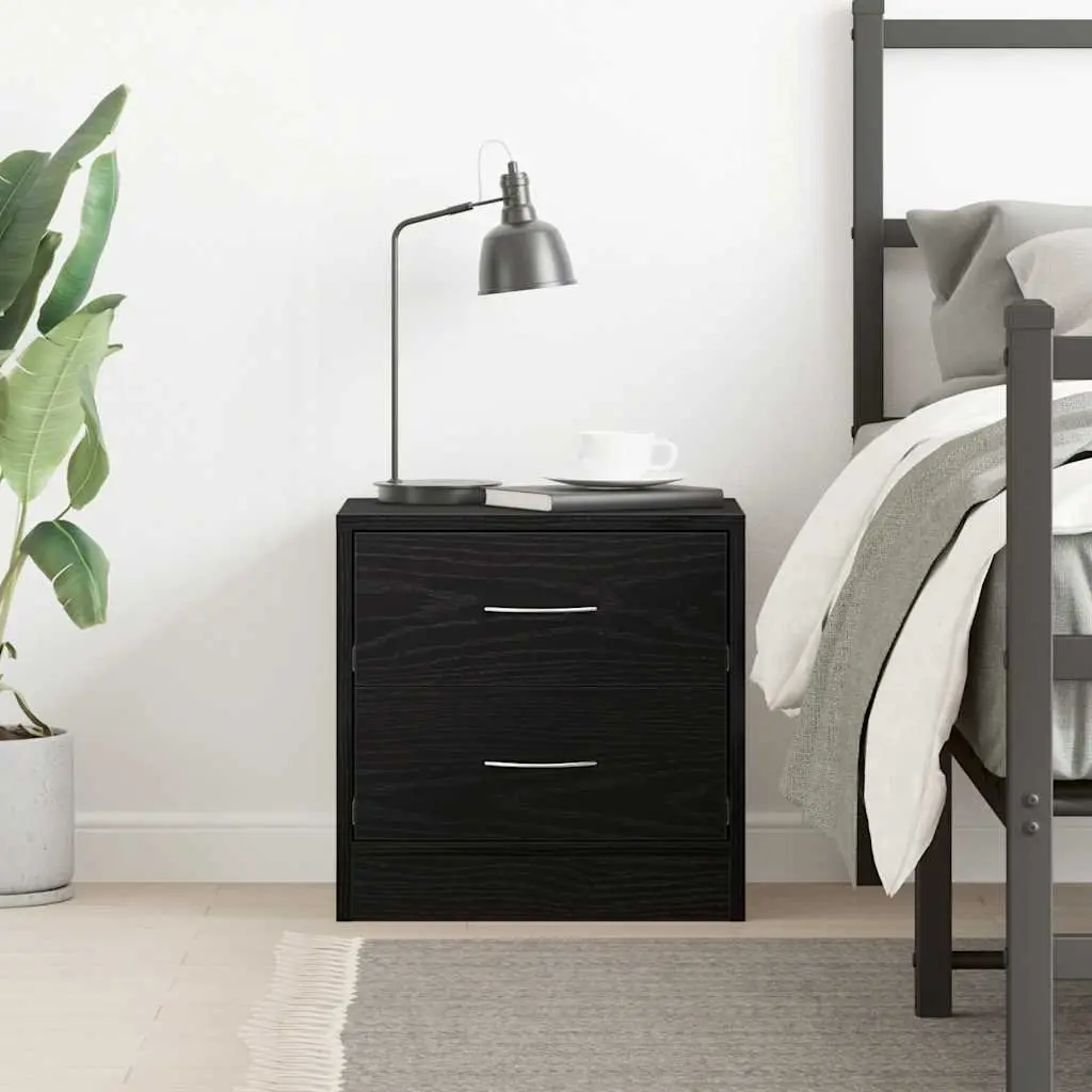Black Oak Bedside Cabinet 40x30x40cm
