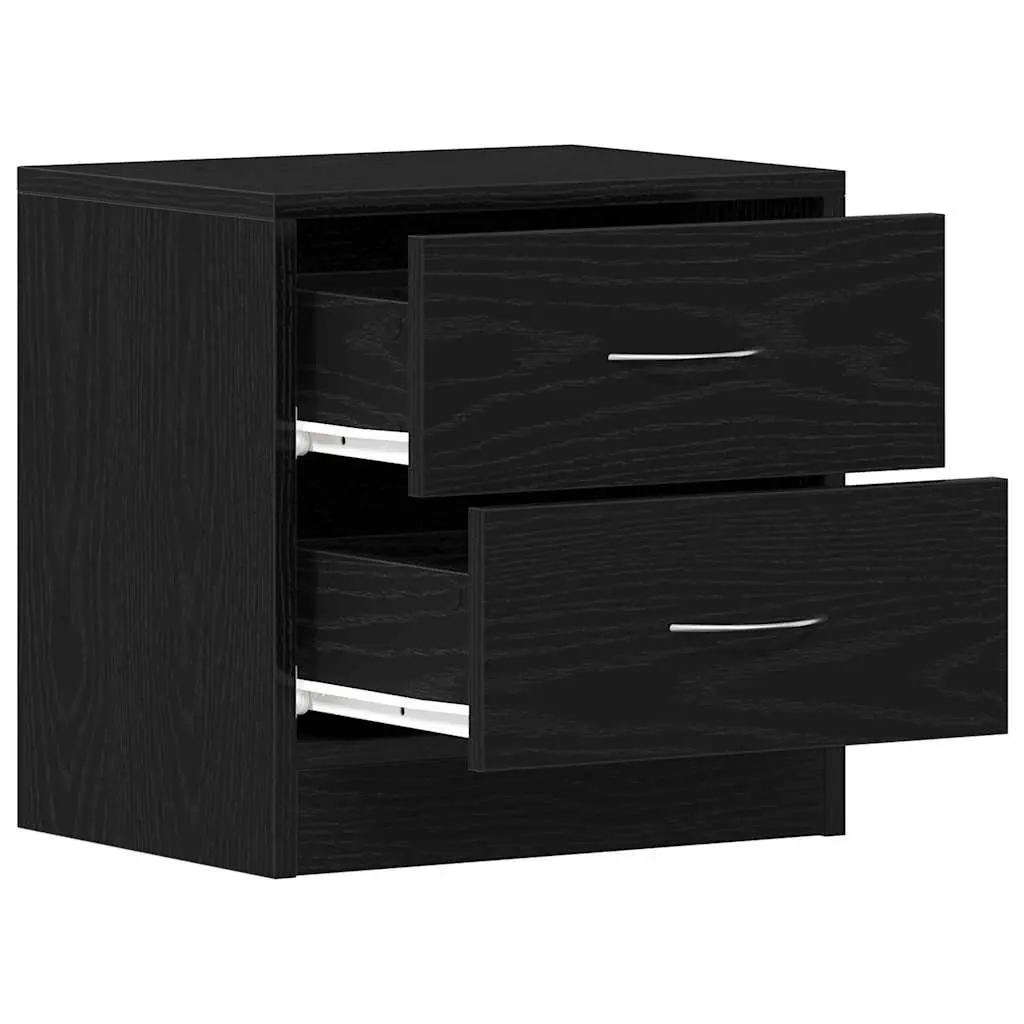 Black Oak Bedside Cabinet 40x30x40cm
