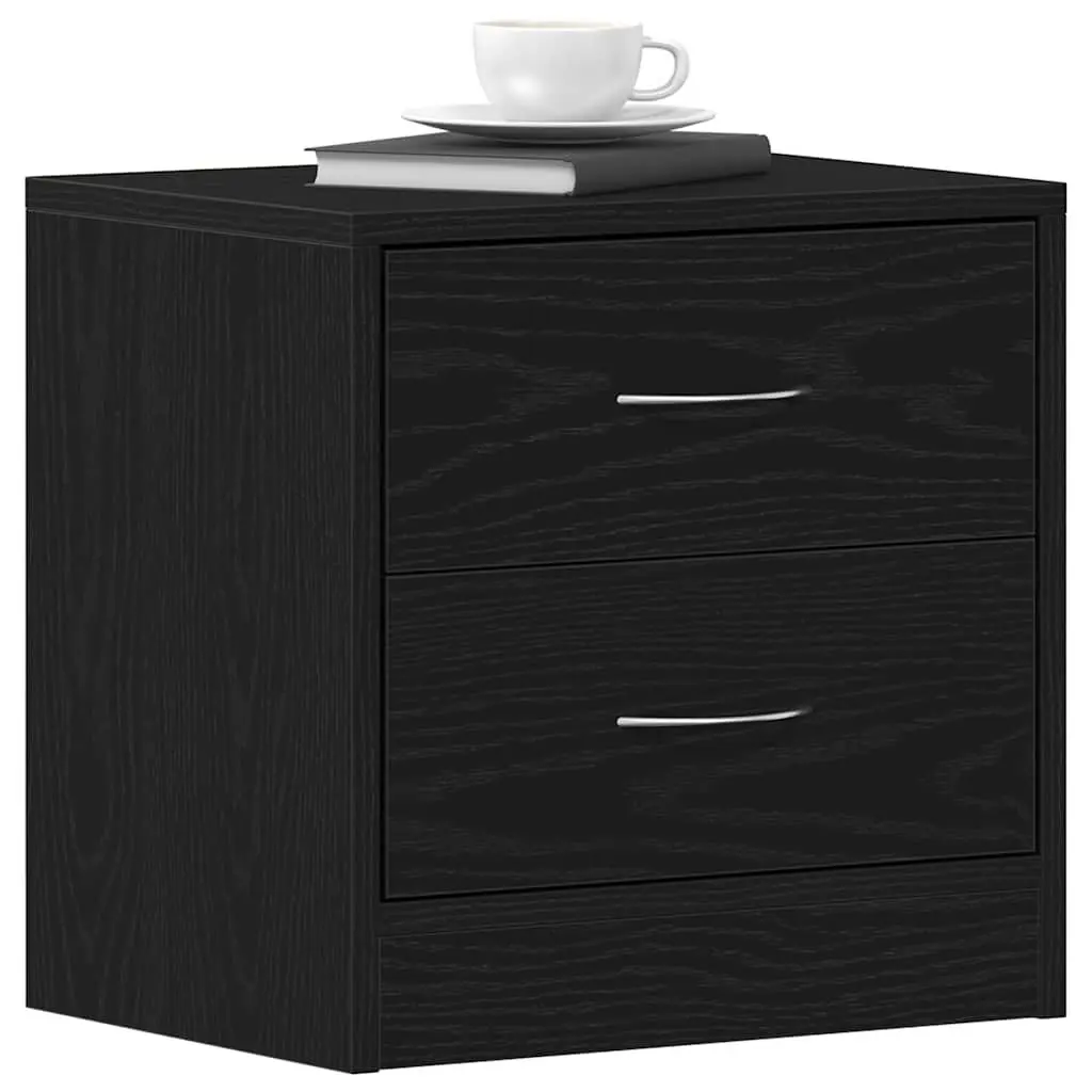 Black Oak Bedside Cabinet 40x30x40cm