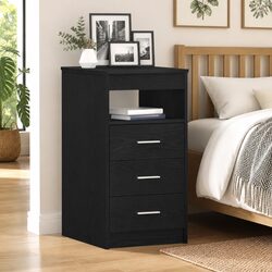 Specifications for Black Oak Drawer Storage Cabinet 40x50x76cm