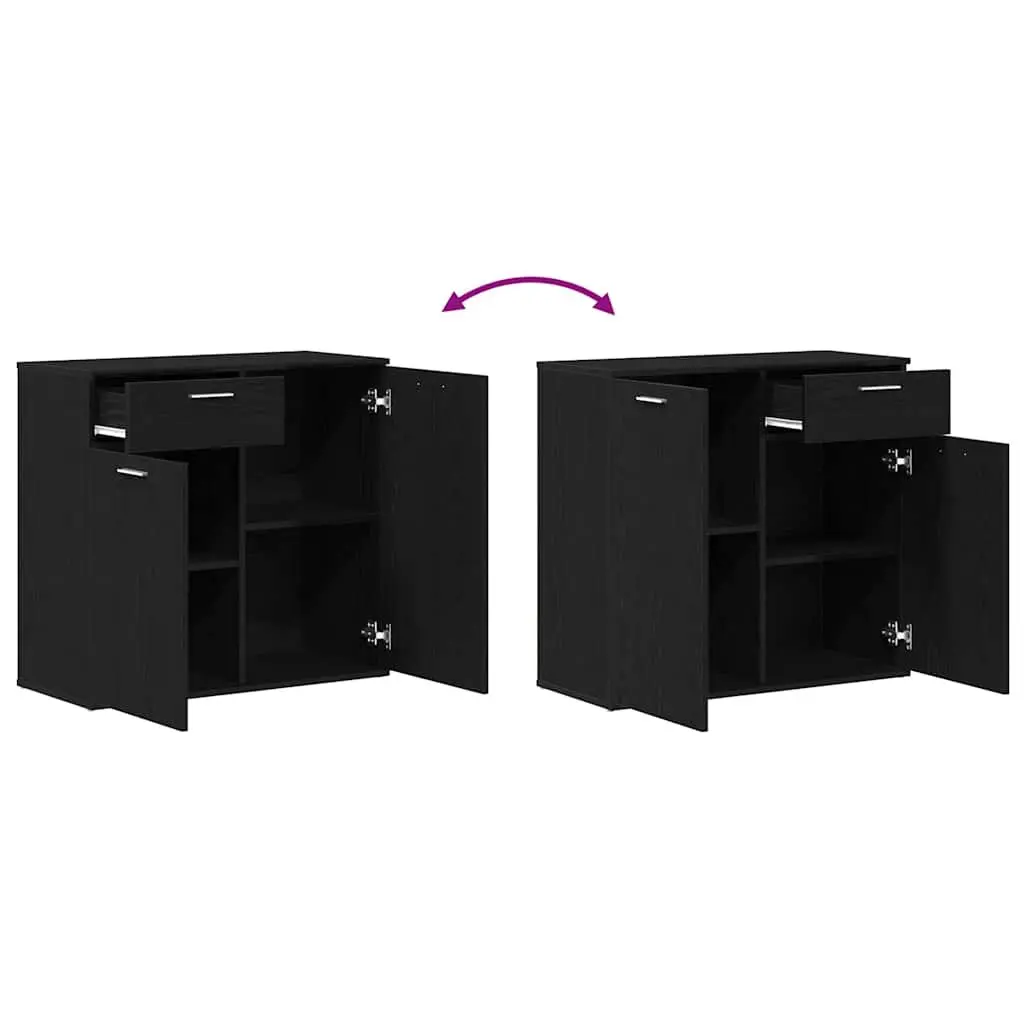 Black Oak Sideboard 80x36x75cm