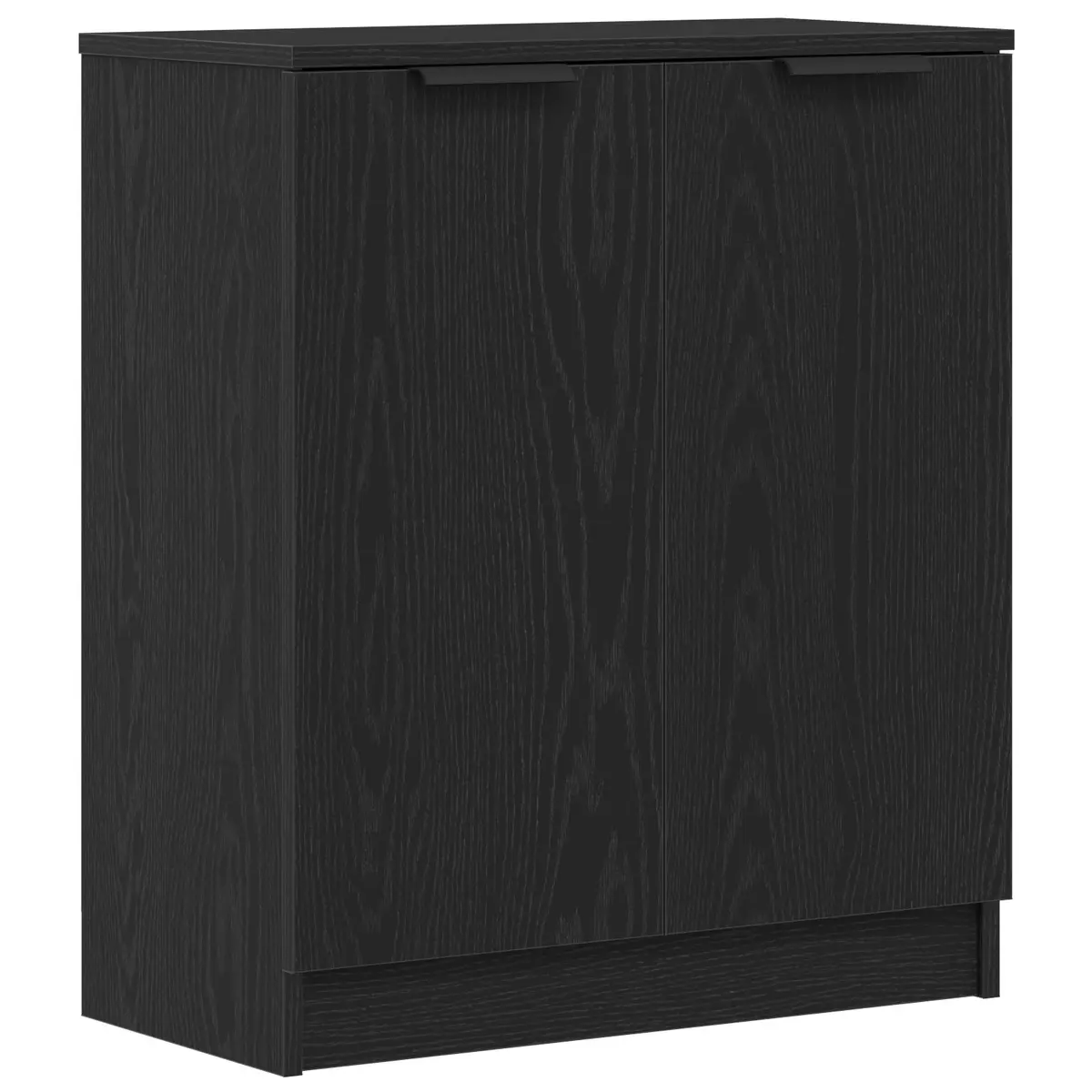 Sideboard Black Oak 60x30x70cm Modern Storage Cabinet Living Dining Room
