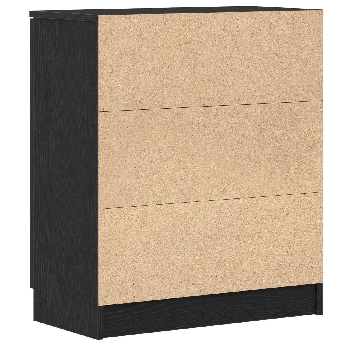 Sideboard Black Oak 60x30x70cm Modern Storage Cabinet Living Dining Room