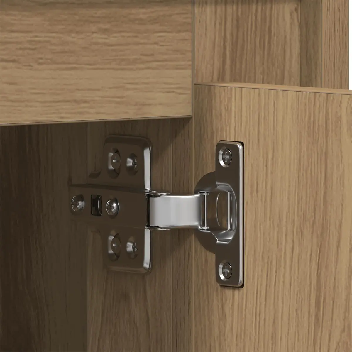 Sideboard Brown Engineered Wood Buffet Cabinet Storage Dining Room Furniture