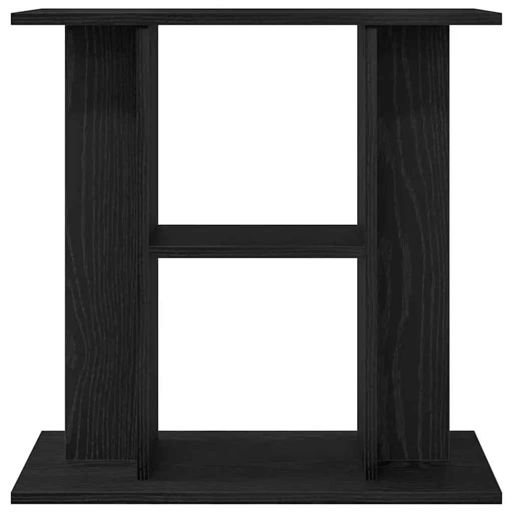 Aquarium Stand 3-Tier Fish Tank Display Cabinet Black Oak