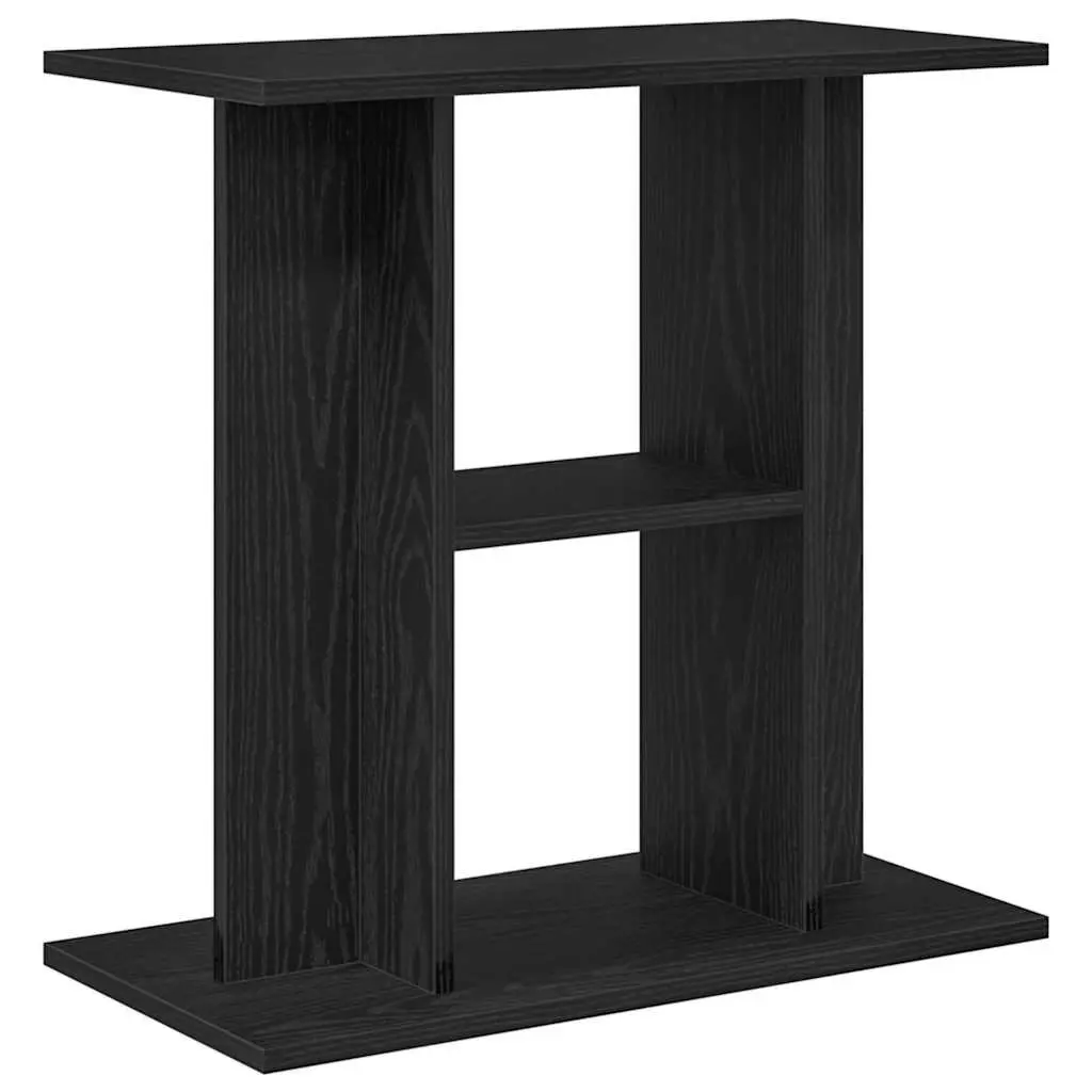 Aquarium Stand 3-Tier Fish Tank Display Cabinet Black Oak