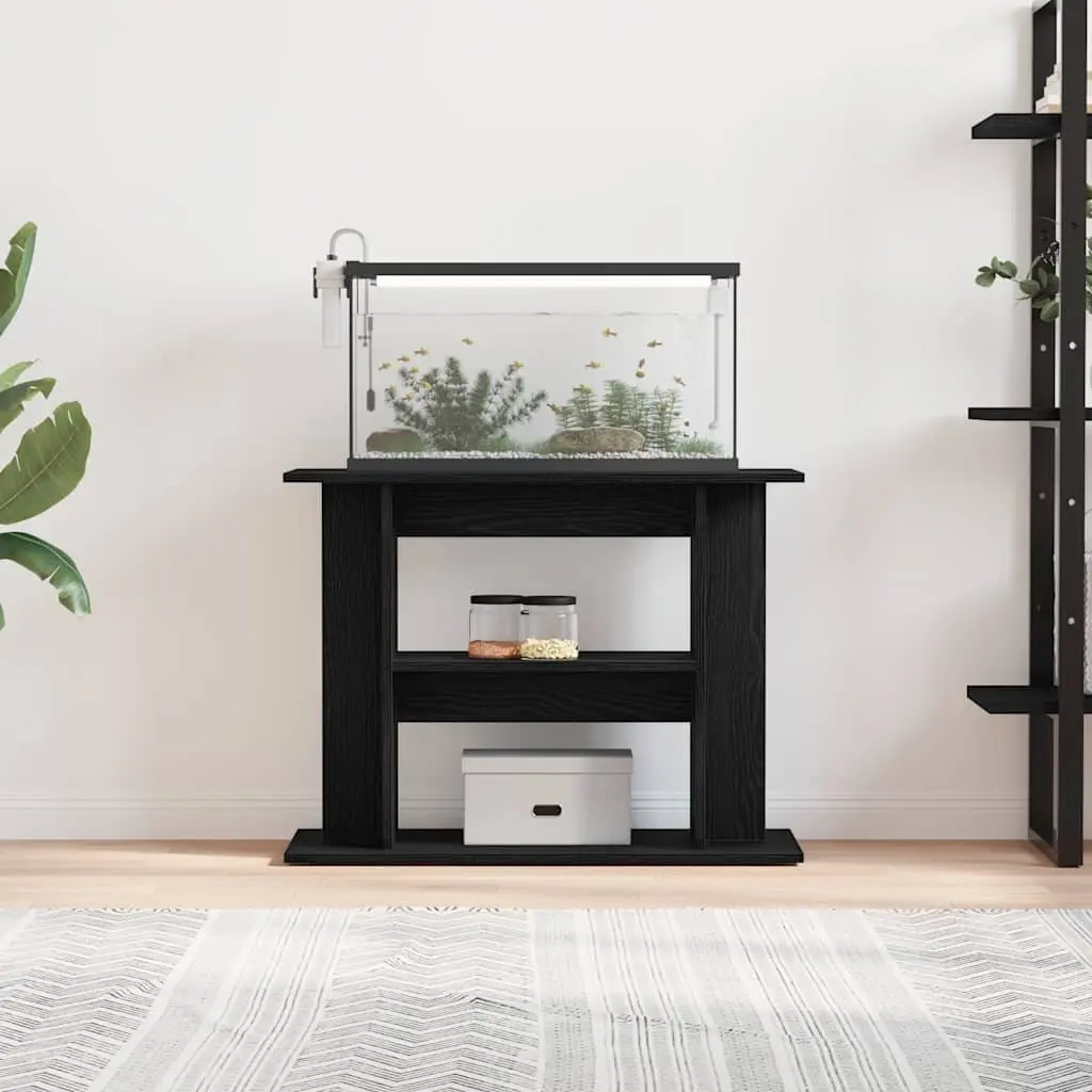 Black Oak 3-Tier Aquarium Stand