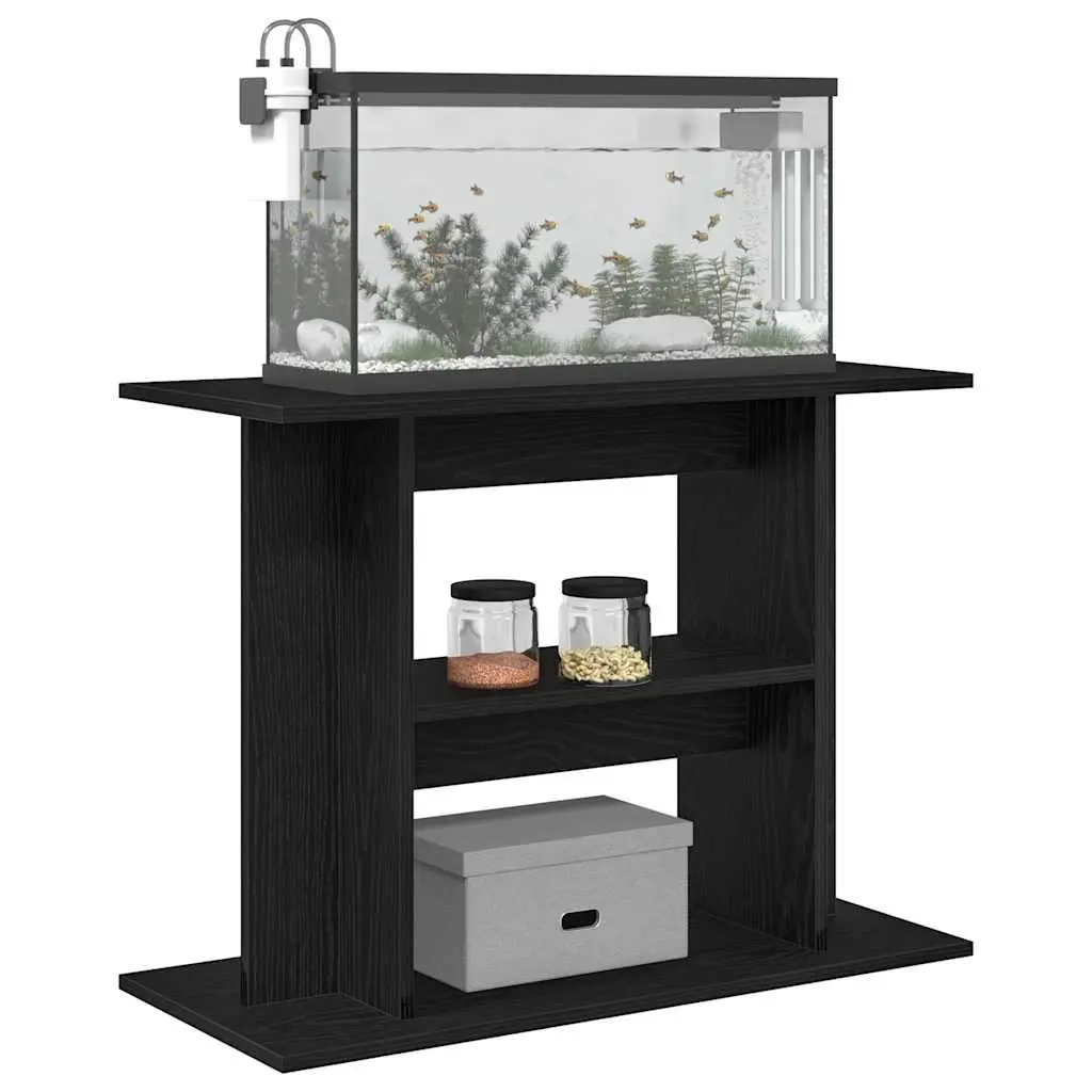 Black Oak 3-Tier Aquarium Stand