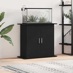 Aquarium Stand Specifications: Black Oak Storage Solution