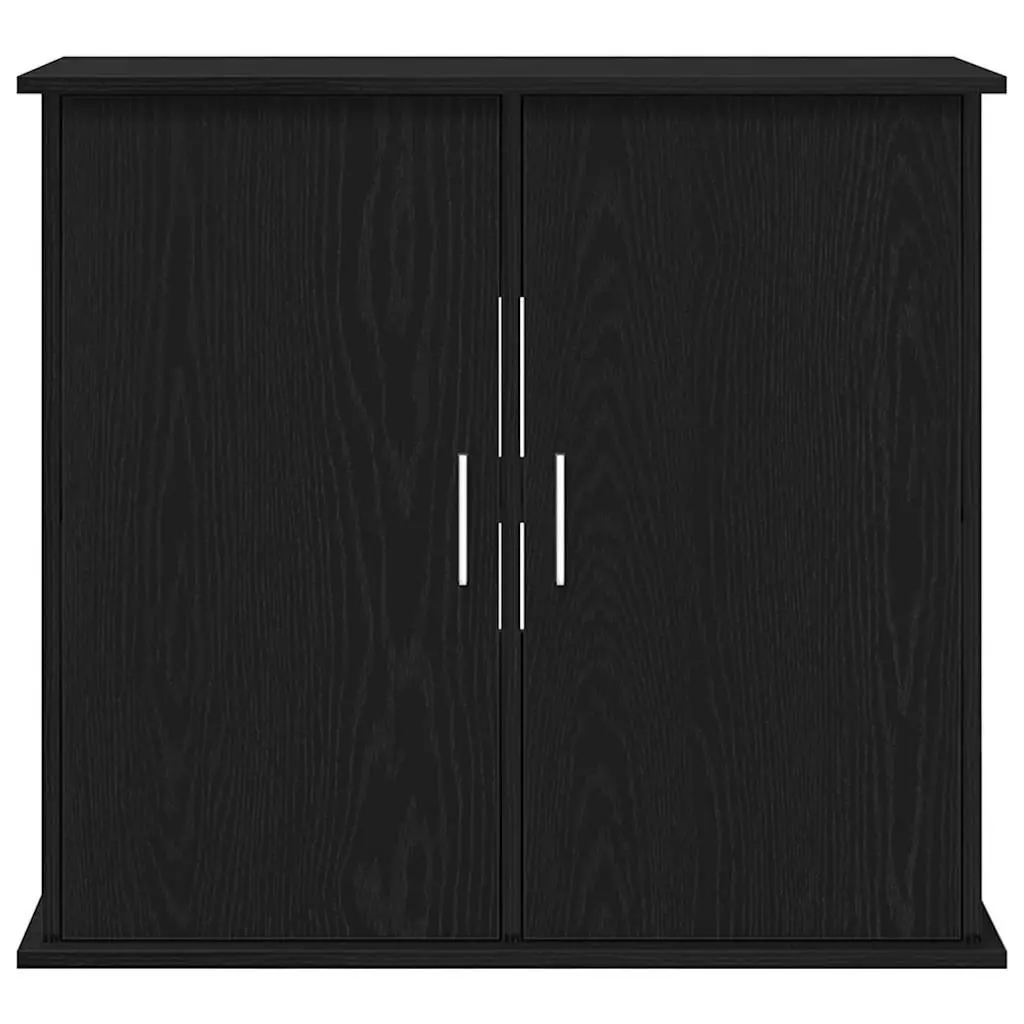 Aquarium Stand Fish Tank Cabinet Storage Black Oak 81 x 36 x 73 cm