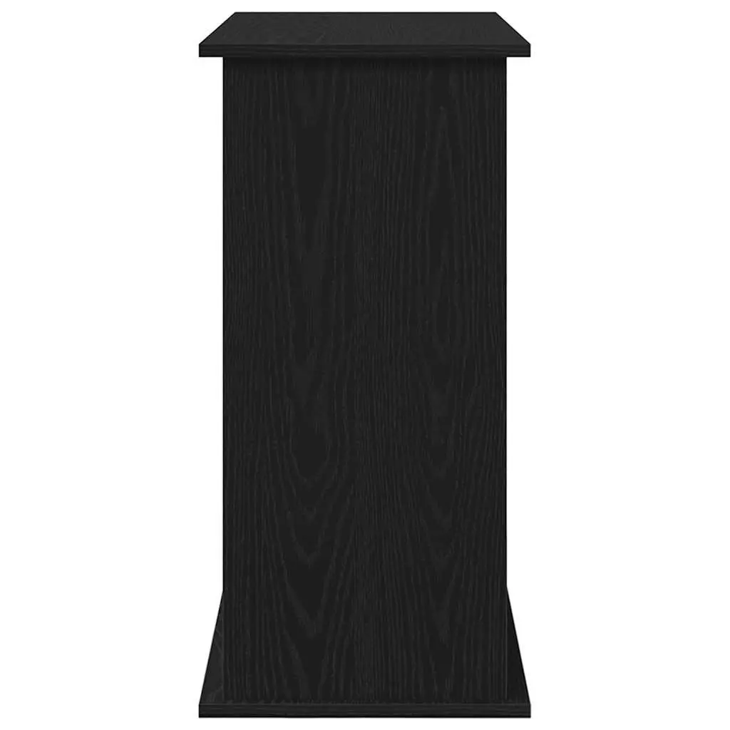 Aquarium Stand Fish Tank Cabinet Storage Black Oak 81 x 36 x 73 cm