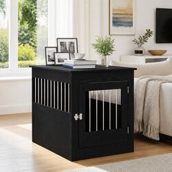 Specifications of Black Oak Dog Crate Furniture End Table