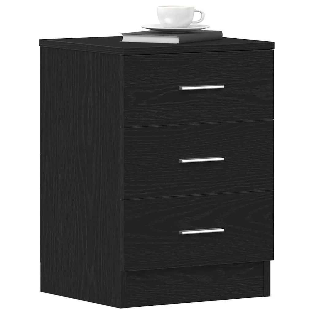 Black Oak Bedside Cabinet 38x35x55 cm