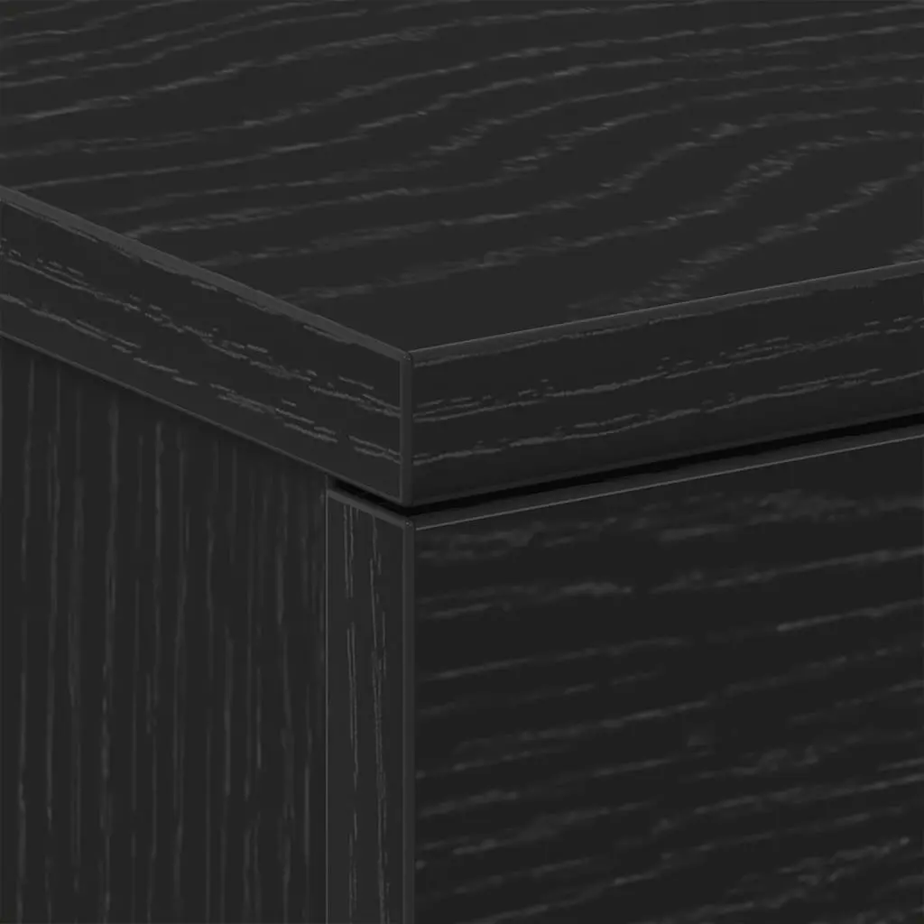 Black Oak Bedside Cabinet 38x35x55 cm