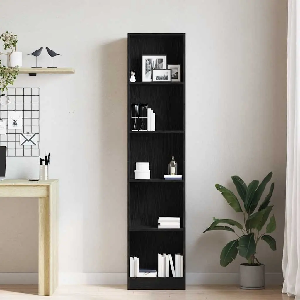 Bookcase Standing Shelf Storage Organiser 5 Shelves Home Furniture Display Unit