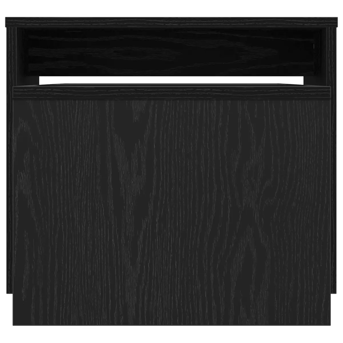 Nesting Coffee Tables Set Black Oak Modern Living Room Accent Furniture Space