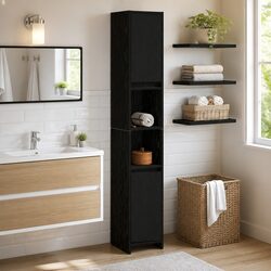 Specifications of Black Oak Bathroom Vanity Cabinet 30x30x183.5cm