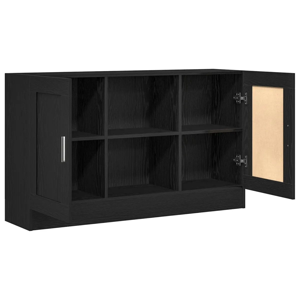 Black Oak Storage Sideboard 120x30.5x70cm