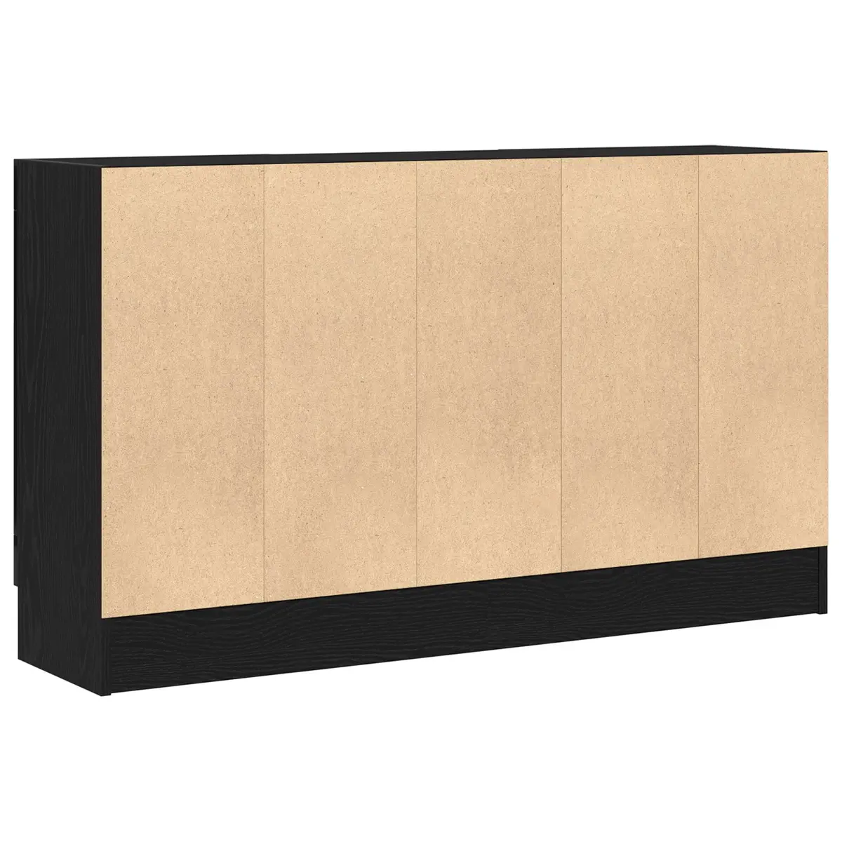 Black Oak Storage Sideboard 120x30.5x70cm