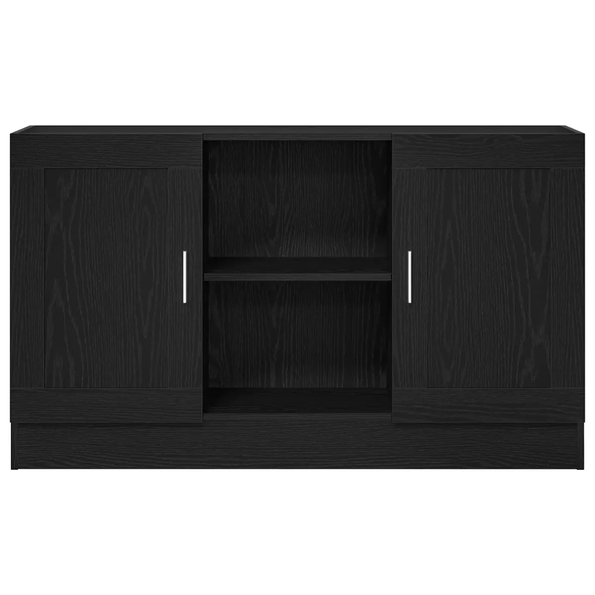 Black Oak Storage Sideboard 120x30.5x70cm