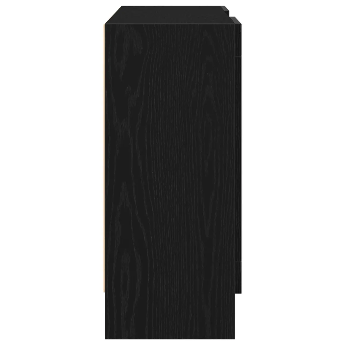 Black Oak Storage Sideboard 120x30.5x70cm