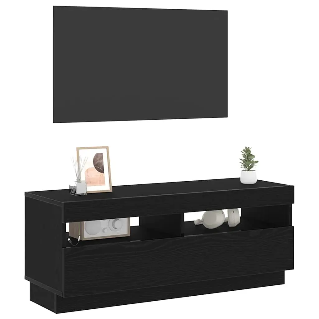 TV Cabinet Black Modern Living Room 100 x 35 x 40 cm