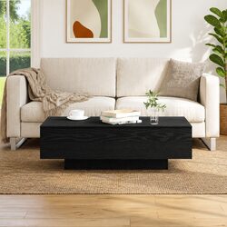 Specifications of Modern Black Coffee Table in Engineered Wood
