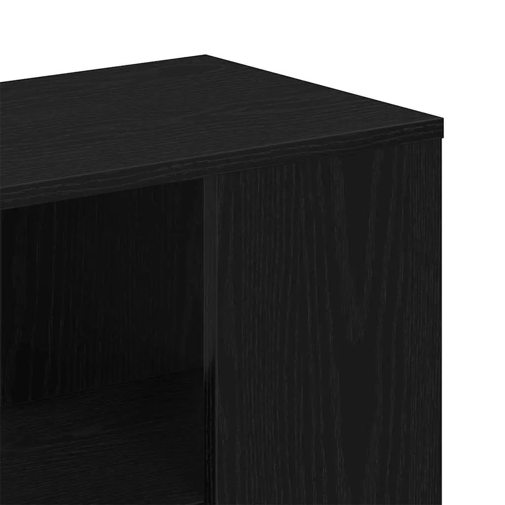 Black Sideboard with Drawer and Shelves