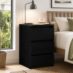 Black Oak Bedside Cabinet Specifications and Features