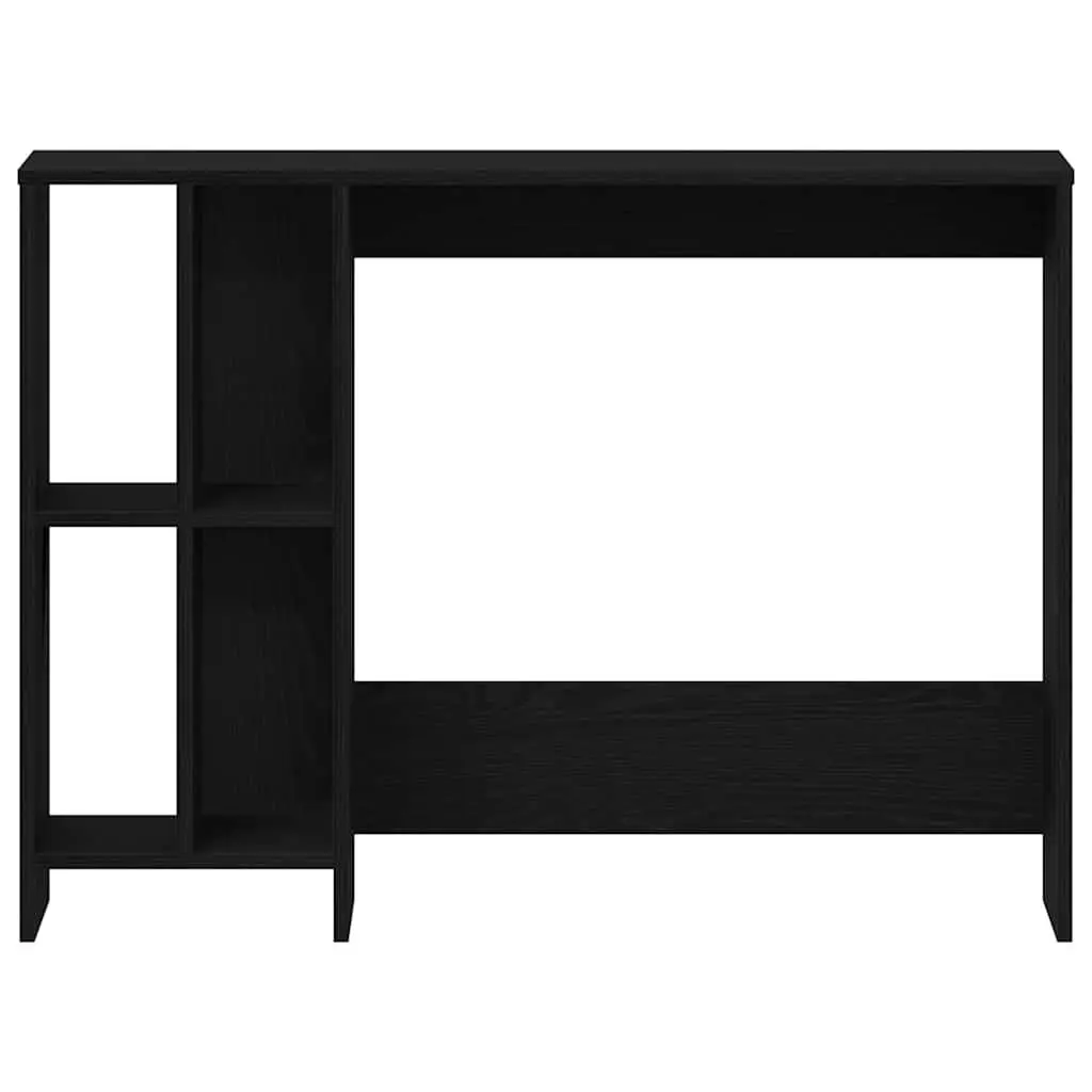 Black Oak Desk with Shelves