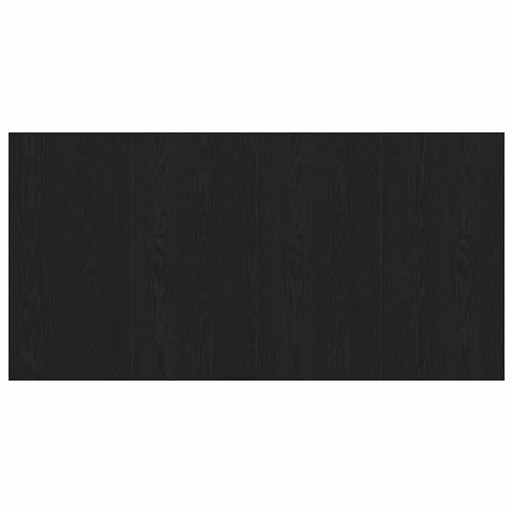 Modern Wall-Mounted Bed Headboard Black Oak Engineered Wood 160cm Bedroom