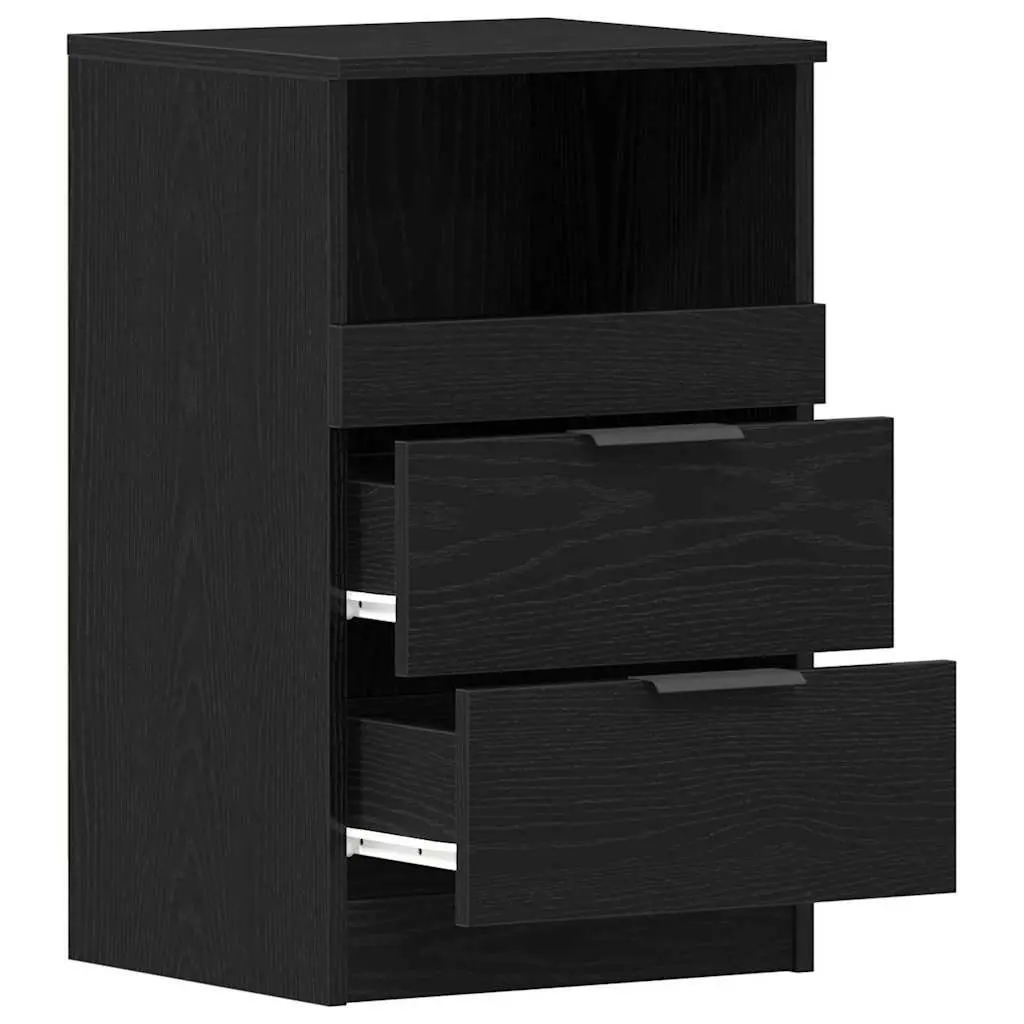 Black Oak Engineered Wood Nightstands