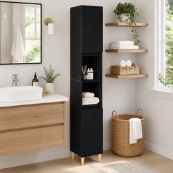 Dimensions and Features of Black Oak Bathroom Vanity