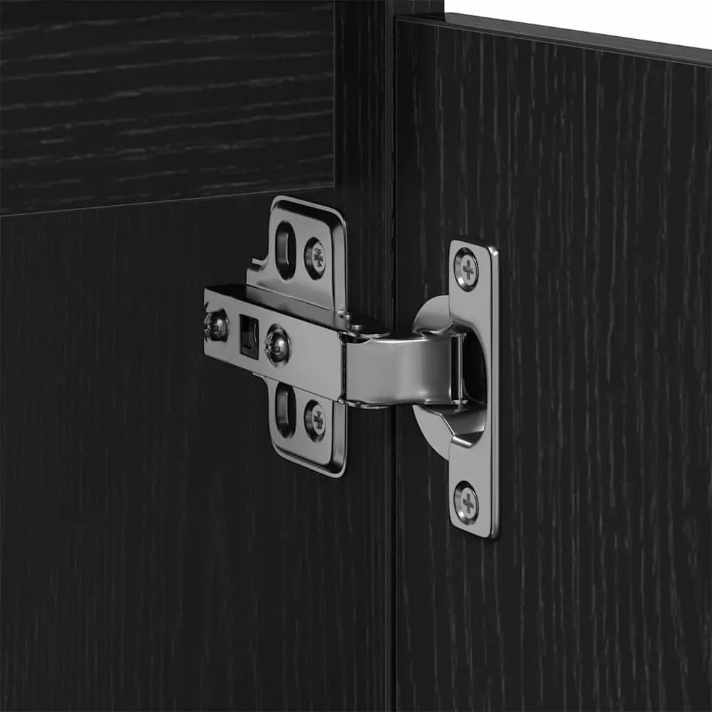 Bathroom Sink Vanity Cabinet Wall-Mounted Storage Organiser Black