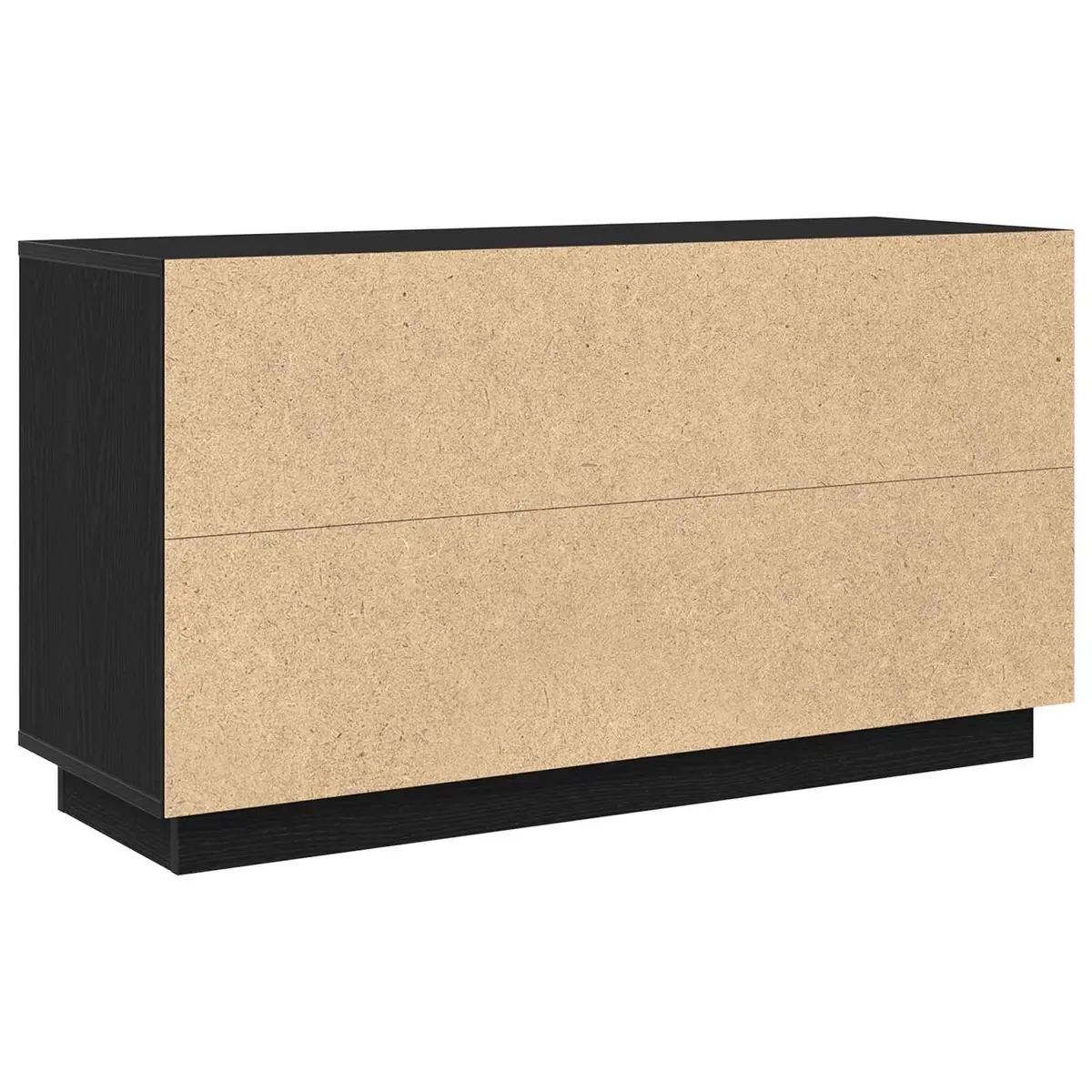 Sideboard Black Oak 102 x 35 x 55 cm Engineered Wood Storage Cabinet Dining
