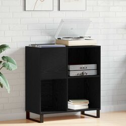 Specifications of Black Oak Record Cabinet Media Storage