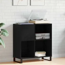 Specifications of Black Oak Record Cabinet Media Storage