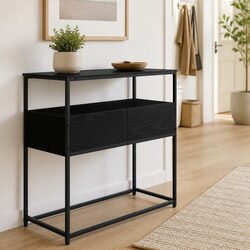 Specifications of Console Table Black 75x40x75cm