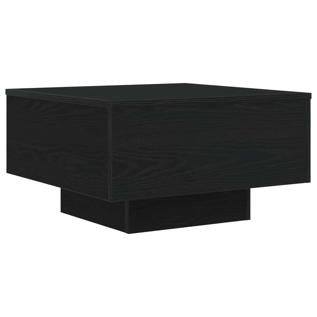 Coffee Table Black Oak Living Room 55x55x31cm Engineered Wood