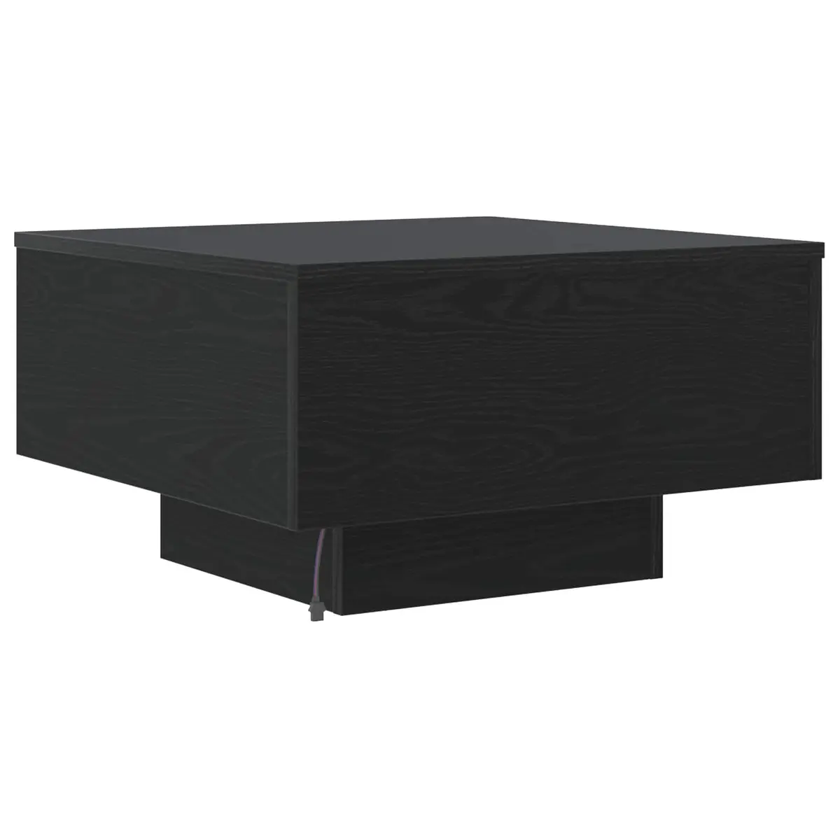 Coffee Table Black Oak Living Room 55x55x31cm Engineered Wood