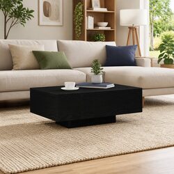 Specifications of Black Oak Coffee Table with LED Lights