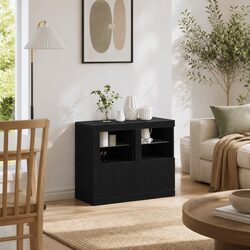 Specifications of Black LED Sideboard with Glass Shelves