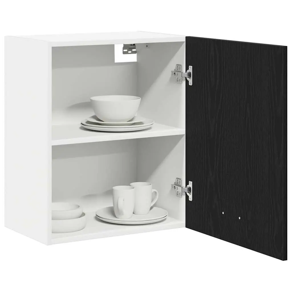Hanging Cabinet Kitchen Storage Black Oak 50 x 31 x 60 cm Engineered Wood