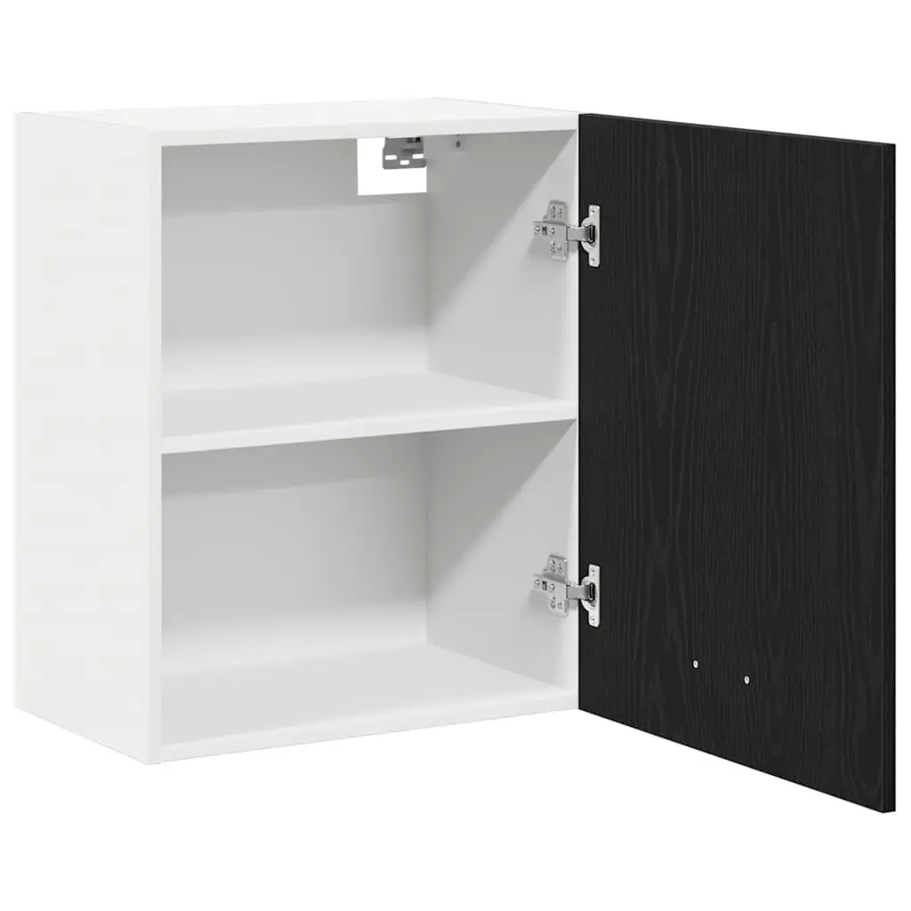 Hanging Cabinet Kitchen Storage Black Oak 50 x 31 x 60 cm Engineered Wood